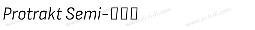 Protrakt Semi字体转换 Protrakt Semi字体转换